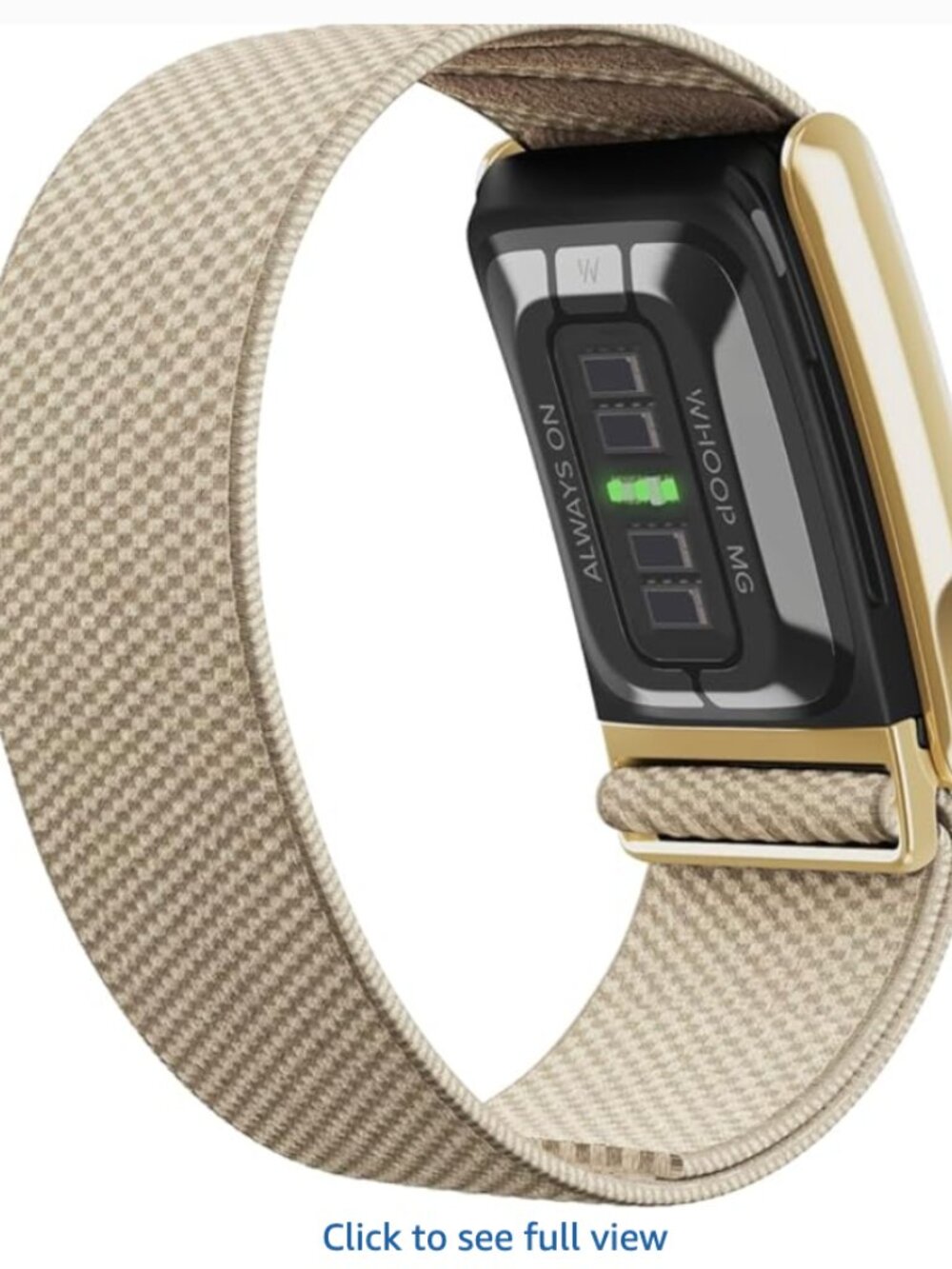 Whoop SuperKnit Luxe MG Band - Dune | Gold Accent